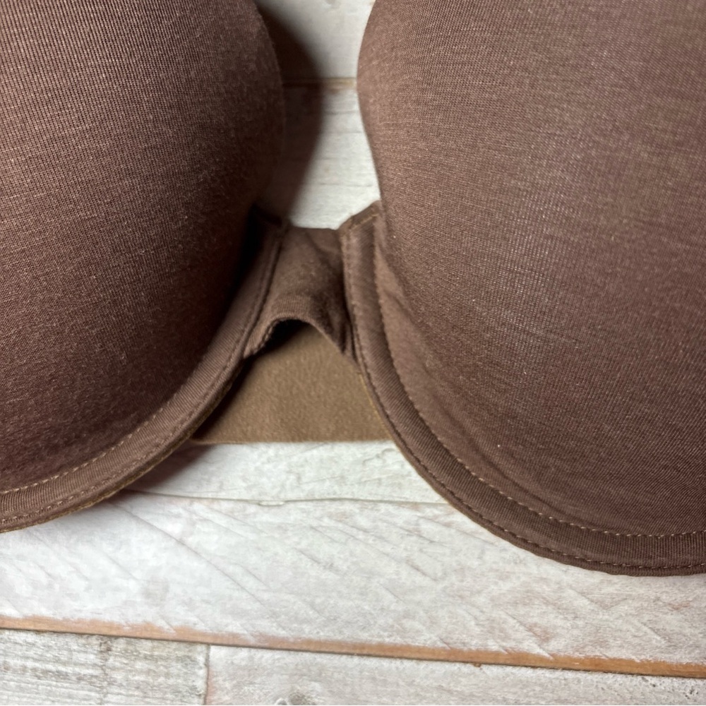 OLD NAVY- Brown Cotton Blend Full Coverage LIGHTLY PADDED-UNDERWIRE-BRA-Sz-34D - Picture 4 of 15